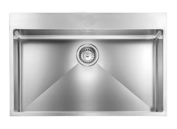 CM filoraggiato mix 77 x 50 Lavello montato su piano Rettangolare Acciaio inox