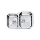 CM cinzia 73,2 x 48 2V Lavello sottopiano Rettangolare Acciaio inox 2
