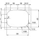 CM cinzia 53.8 x 42.5 Lavello sottopiano Rettangolare Acciaio inox 4