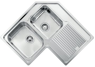 CM Zenith 83x83 2V Lavello ad incasso Rettangolare Acciaio inox