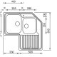 CM Zenith 83x83 2V Lavello ad incasso Rettangolare Acciaio inox 3