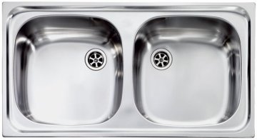 CM Aurora 79 x 42 2V Lavello ad incasso Rettangolare Acciaio inox