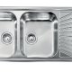 CM cometa 116 x 50 2V Lavello ad incasso Rettangolare Acciaio inox 3