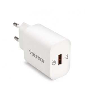 Vultech Caricatore Da Rete USB Quick Charge 3.0 3A 18W