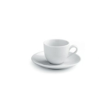 Tognana Porcellane Set 6 coffee cup&sau. Bianco