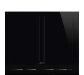 Smeg Linea SIM1643D piano cottura Nero Da incasso 60 cm Piano cottura a induzione 4 Fornello(i)