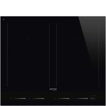 Smeg Linea SIM1643D piano cottura Nero Da incasso 60 cm Piano cottura a induzione 4 Fornello(i)