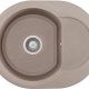 Elleci Easy Round 600 G43 Lavello montato su piano Ovale Granitek 2