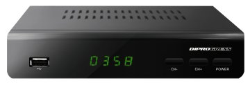 DIPROGRESS DPT203HD set-top box TV Satellite Full HD Nero