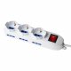 Vultech Multipresa bipasso 9 posti con tasto ON/OFF 16A 3