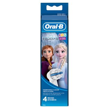 Oral-B Testine di Ricambio Kids con personaggi Disney di Frozen 2, Confezione da 4