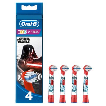 Oral-B Kids Testine Di Ricambio Con Star Wars Personaggi, 4 Confezione Da