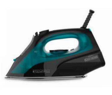 Nero & Decker BXIR2403E Ferro da stiro a secco e a vapore Piastra in Ceramica 2400 W Nero, Verde
