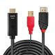 Lindy 41424 cavo e adattatore video 0,5 m DisplayPort HDMI + USB Nero 3