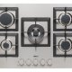 Elleci Plano 75 Acciaio inox Da incasso 75 cm Gas 5 Fornello(i) 2