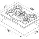 Elleci Plano 75 Acciaio inox Da incasso 75 cm Gas 5 Fornello(i) 3