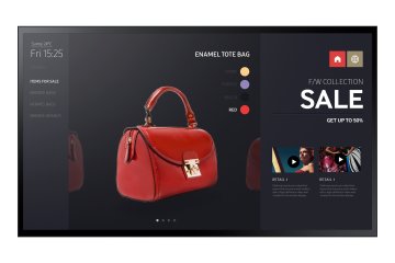 Samsung LH55PMF2TBC Pannello piatto per segnaletica digitale 139,7 cm (55") LED Wi-Fi 400 cd/m² Full HD Nero Touch screen 24/7