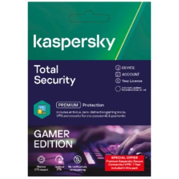 Kaspersky Total Security 2019 Sicurezza antivirus Full ITA 1 licenza/e 1 anno/i