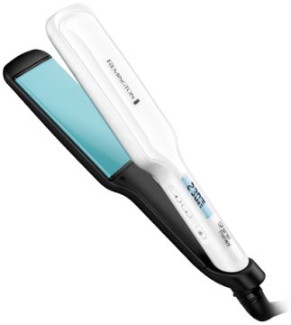 Remington S8550 messa in piega Piastra per capelli Caldo Nero, Bianco