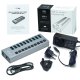 i-tec U3CHARGEHUB10 Caricabatterie per dispositivi mobili Universale Grigio AC Ricarica rapida Interno 5