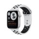 Apple Watch Nike SE GPS, 44mm in alluminio argento con cinturino Sport Nike Platino/Nero 2