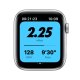 Apple Watch Nike SE GPS, 44mm in alluminio argento con cinturino Sport Nike Platino/Nero 4
