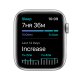 Apple Watch Nike SE GPS, 44mm in alluminio argento con cinturino Sport Nike Platino/Nero 6