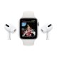 Apple Watch Nike SE GPS, 44mm in alluminio argento con cinturino Sport Nike Platino/Nero 10
