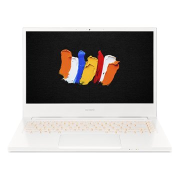 Acer ConceptD CN314-72G-73TH Intel® Core™ i7 i7-10750H Computer portatile 35,6 cm (14") Full HD 16 GB DDR4-SDRAM 512 GB SSD NVIDIA GeForce GTX 1650 Ti Max-Q Wi-Fi 6 (802.11ax) Windows 10 Pro Bianco