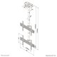 Neomounts Supporto da soffitto Videowall Pro per schermi LCD/LED/Plasma 8