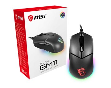 MSI Clutch GM11 mouse Gaming Mancino USB tipo A Ottico 5000 DPI