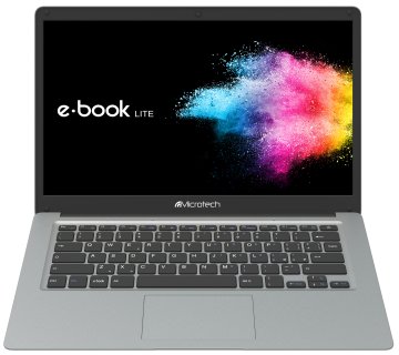 Microtech e-book Lite Intel® Celeron® N N4020 Computer portatile 35,8 cm (14.1") Full HD 4 GB LPDDR4-SDRAM 304 GB SSD+eMMC Wi-Fi 5 (802.11ac) Windows 10 Pro Education Grigio