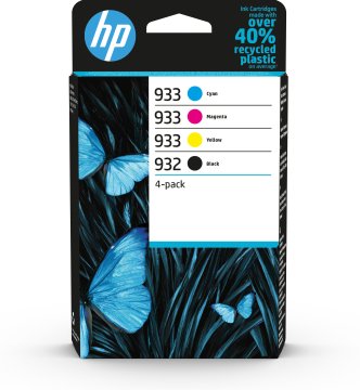 HP Confezione da 4 inchiostri originali 932/933 nero, ciano, magenta, giallo