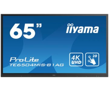 iiyama TE6504MIS-B1AG visualizzatore di messaggi Pannello piatto per segnaletica digitale 165,1 cm (65") IPS Wi-Fi 350 cd/m² 4K Ultra HD Nero Touch screen Processore integrato Android 24/7