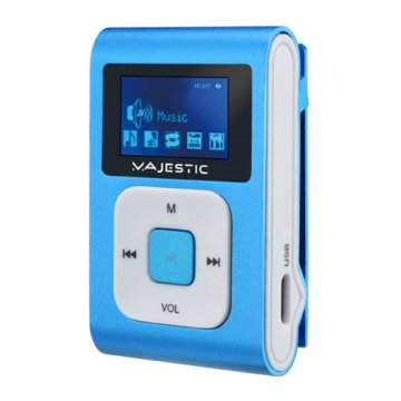 New Majestic SDB-3249R Lettore MP3 32 GB Blu, Bianco