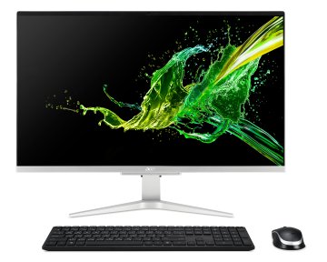 Acer Aspire C27-962 Intel® Core™ i7 i7-1065G7 68,6 cm (27") 1920 x 1080 Pixel PC All-in-one 8 GB DDR4-SDRAM 512 GB SSD Windows 10 Home Wi-Fi 5 (802.11ac) Nero, Argento