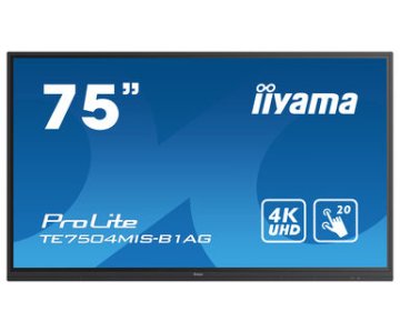 iiyama TE7504MIS-B1AG lavagna interattiva 190,5 cm (75") 3840 x 2160 Pixel Touch screen Nero USB