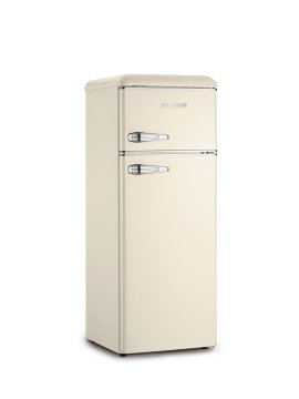 Severin KS 9956 frigorifero con congelatore Libera installazione 209 L E Cromo, Crema