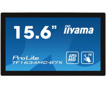 iiyama ProLite TF1634MC-B7X Monitor PC 39,6 cm (15.6") 1920 x 1080 Pixel Full HD LED Touch screen Multi utente Nero
