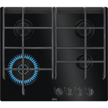 AEG HVB64420IB piano cottura Nero Da incasso 60 cm Gas 4 Fornello(i)
