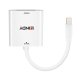 Lindy 38308 cavo e adattatore video 0,1 m DVI-I Mini DisplayPort Bianco 3