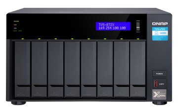QNAP TVS-872X NAS Tower Intel® Core™ i3 8 GB DDR4 0 TB QNAP QTS Nero
