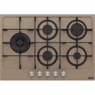 Franke FHMA 755 4G DCL OY C Nero, Marrone, Acciaio inox Da incasso 73 cm Gas 5 Fornello(i)