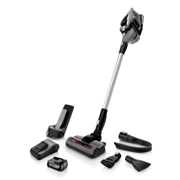 Bosch Serie 8 BCS812KA2 scopa elettrica Aspirapolvere elettrica Batteria Secco Senza sacchetto 0,4 L Nero, Argento