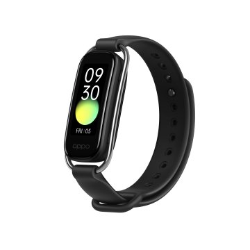 OPPO Band Style Tracker Smartwatch con Display AMOLED a Colori 1.1'' 5ATM Carica Magnetica, Impermeabile 50m, Pedometro Fitness 2 Cinturini Cardiofrequenzimetro, Versione Italia, Colore Nero