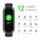 OPPO Band Style Tracker Smartwatch con Display AMOLED a Colori 1.1'' 5ATM Carica Magnetica, Impermeabile 50m, Pedometro Fitness 2 Cinturini Cardiofrequenzimetro, Versione Italia, Colore Black 3