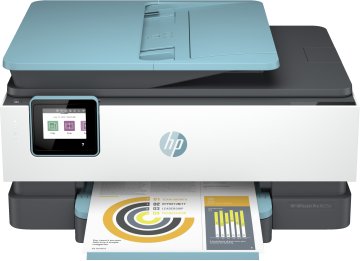 HP OfficeJet Pro Stampante multifunzione HP 8025e, Colore, Stampante per Casa, Stampa, copia, scansione, fax, HP+, idoneo per HP Instant Ink, alimentatore automatico di documenti, stampa fronte/retro