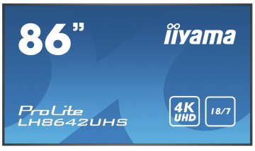 iiyama Prolite LH8642UHS-B1 2,17 m (85.6") IPS 500 cd/m² 4K Ultra HD Processore integrato Android 8.0 18/7