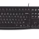 Logitech K120 Corded Keyboard tastiera Universale USB AZERTY Francese Nero 2