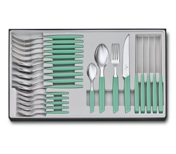 Victorinox Modern set di posate 24 pz Verde, Colore menta